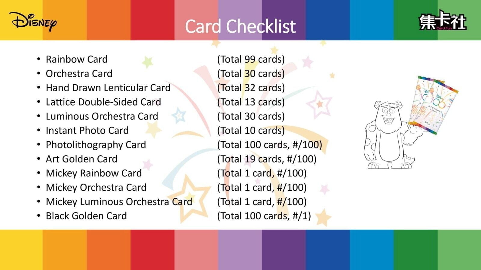 2023 Card.Fun Disney 100 Joyful ~ Double-Sided Lattice Cards